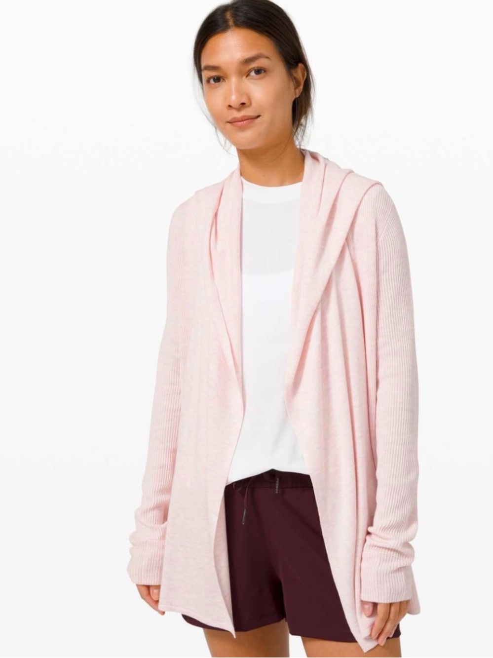 Lululemon Sundown Sweater Wrap Ballet Pink